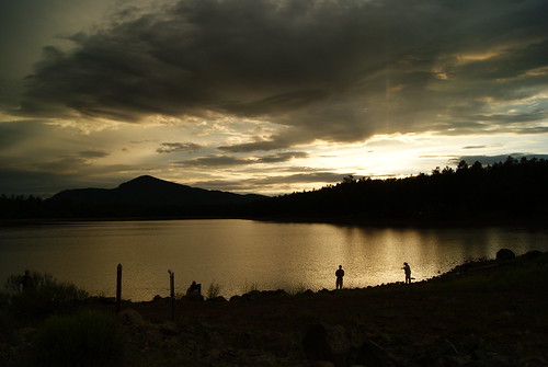 lake water beautiful twilight