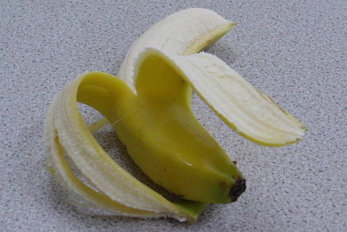 Banana peeled