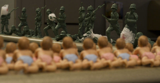 babies vs army
