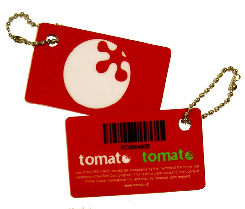 The Tomato Red Card is a loyalty card, privilege card, discount card and points-collection card-in-one that gives monthly perks and treats for the cardholder