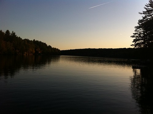 sunset lake scenery blacklake