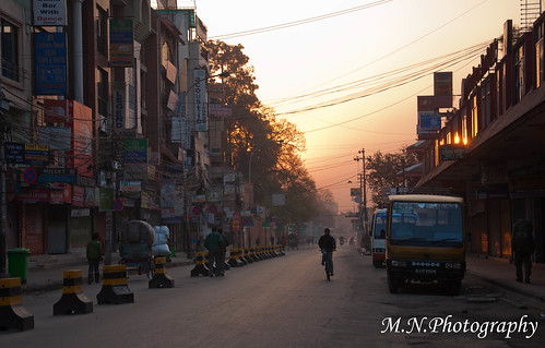 street nepal sunrise kathmandu רחוב זריחה