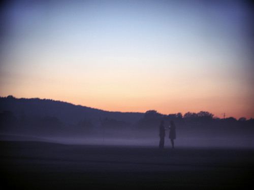 wedding sunset sky mist fog golf landscape kent couple drink dusk talking shepway etchinghill