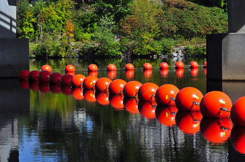 amoskeag buoyant dam gundersen livefreeordie manchester newhampshire nh nikon places scenes shoreline shots waterfront buoy water hydro catchycolors orange huge d5000 river image picture interesting bobgundersen newengland landscape robertgundersen usa psnh photo nikond5000 reflection nikoncamera flickr eversourceenergy powerplant powerstation outside outdoor generator electricity utility energy eversource hullstreetenergy