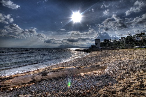 sea sun nuvole mare blu sole spiaggia porticello flickrcolour