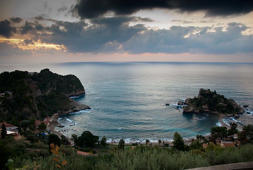 sea italy sunrise dawn italia sicily isolabella seafront taormina sicilia