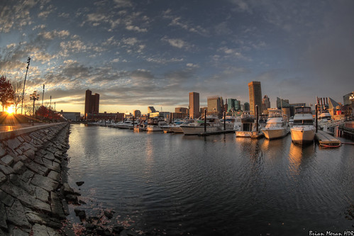sunset sky water clouds boats worldtradecenter maryland baltimore fisheye hdr innerharbor hdrsoft topazlabs niksoftware colorefexpro3 canon5dmarkii viveza2 adobephotoshopcs5extended denoise5 silverefexpro2 photomatixpro402 canon815mmlfisheye