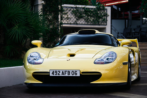 france yellow cannes 911 porsche supercar 996 gt1 flat6 majesticbarriere yannickvanasphotography