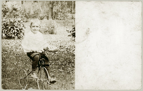 Portrait with tricycle