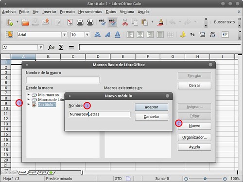 Agregando un módulo nuevo de LibreOffice Basic