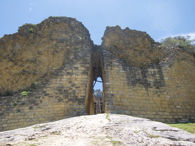One of the entrances to Kuelap fortress