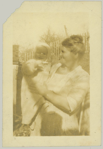 Woman holding child