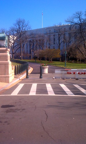 Capitol Grounds without No Biking sign