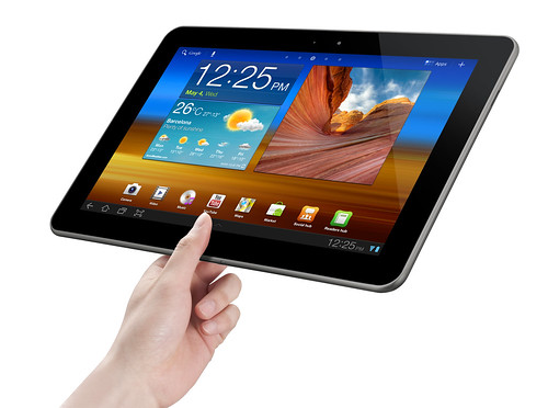 Samsung Galaxy Tab 10.1 mit Android 3.1 Honeycomb - gekippt