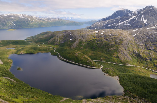 lake mountains norway norge tromsø troms kvaløya