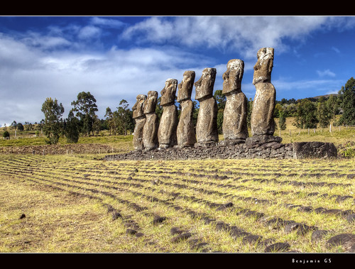 chile southamerica rock chili statues moai easterisland rapanui isladepascua moais ahu hangaroa îledepâques statuemoais bgsphotography akahivi