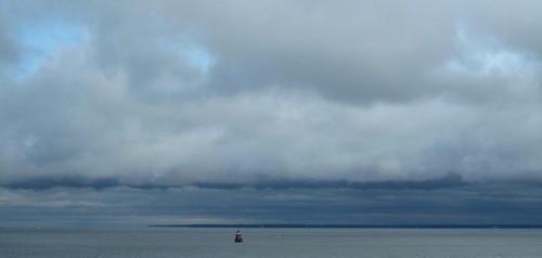 sky clouds bridges maryland buoys chesapeakebay