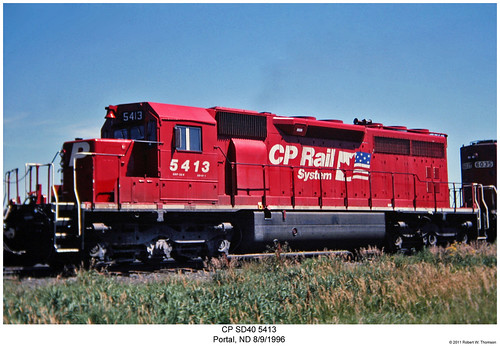 railroad train diesel railway trains northdakota locomotive canadianpacific portal trainengine cp cprail emd sd40 sixaxle