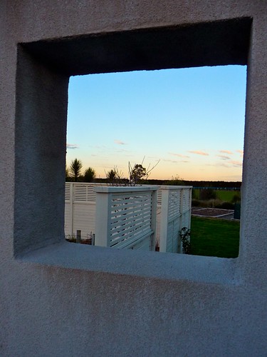 sunset newzealand window