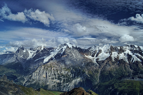 show sky panorama mountains alps ice berg grass clouds switzerland iso200 view altitude sony awesome glacier ish stunning cablecar vista grindelwald peaks crags f11 eiger topoftheworld cablecarstation 007 jamesbond jungfrau dunno swissalps 18mm monch berneseoberland schilthorn ithink aperturepriority a500 timcaynes caynes revolvingrestuarant 14000ft arethey mindyou ithinkthatsright othermountains youcantseehim theresomewhere imfromnorfolk whereiamisinonhermajestyssecretservice