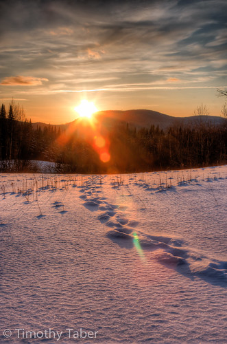 sunset canon eos march tracks newhampshire dslr hdr 2012 snowmobiling photomatix ef28135mmf3556isusm 400d digitalrebelxti