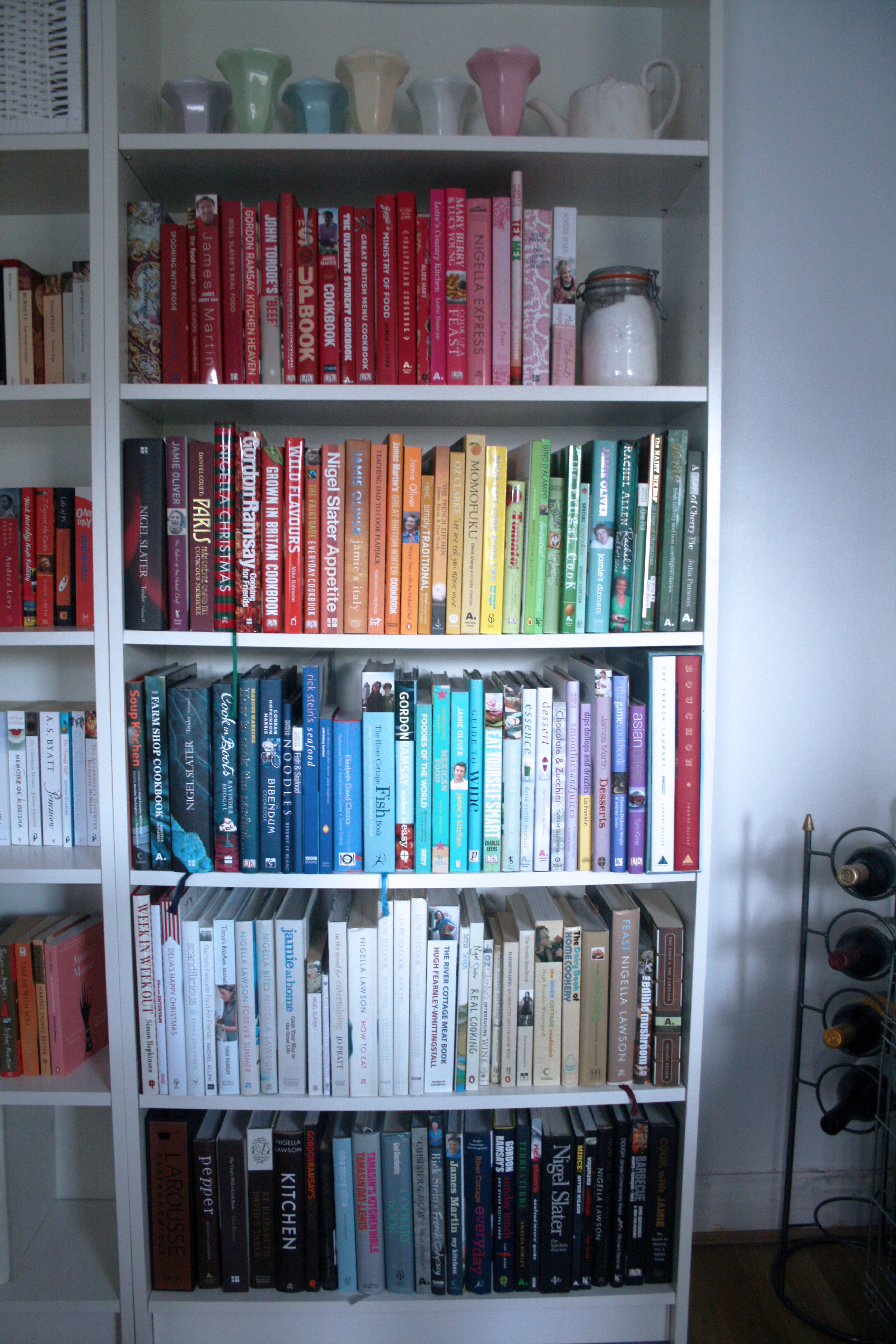 Colour Bookshelves