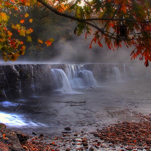 autumn fall nature water waterfall arkansas hdr ozarknationalforest idream canon60d naturaldam naturaldamarkansas