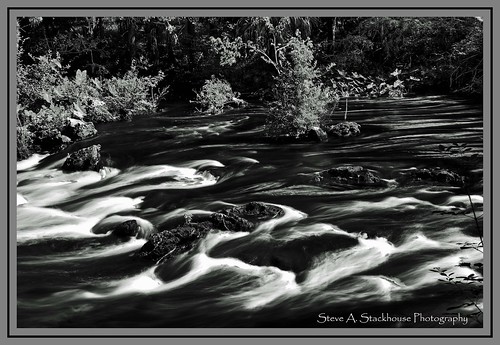 blackandwhite bw river landscape florida rapids fl streams hillsboroughriver floridastateparks