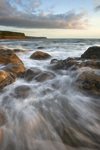 sea seascape water evening movement rocks surf rocky cumbria whitehaven parton
