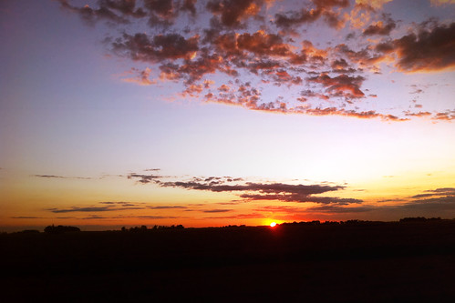 sunset sun minnesota clouds dusk hector mn iphone iphone4