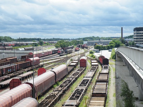 panorama yard germany de wagons wrd maschen rangierbahnhof stabled wagonrepairdepot