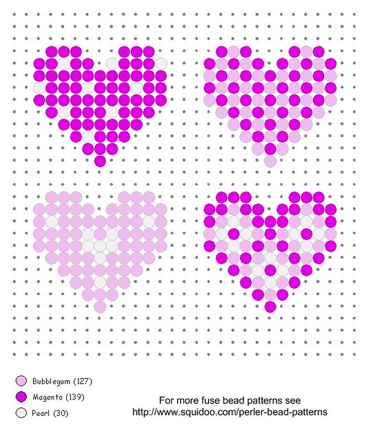 Around The Beading Table: Free Beaded Heart Patterns