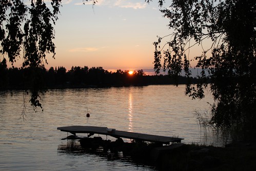 sunset lake finland jetty pietarsaari jakobstad pirilo
