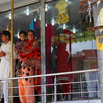 Rawalakot, clothing sales house and patrons, Kashmir