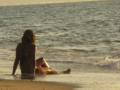 sunset sea people beach girl seaside sicily sicilia
