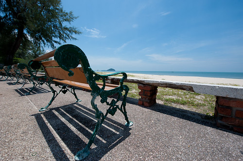 sea beach nature bench nikon songkhla d3