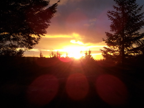 sunset sky sun scotland
