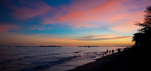 sunset beach thailand rayong sigma1020 d5000