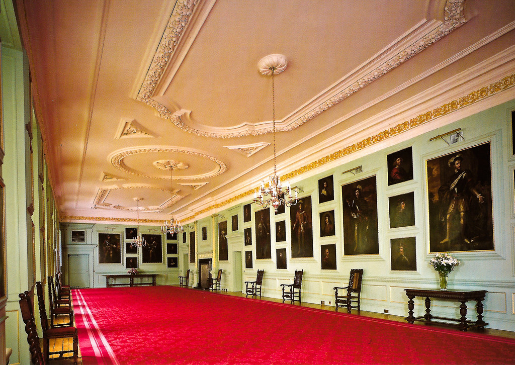 The Great Gallery at Royal Palace of Holyroodhouse Edinburgh Scotland