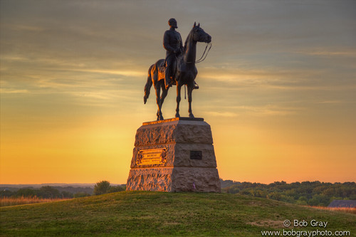 monument army memorial general gettysburg civilwar potomac meade