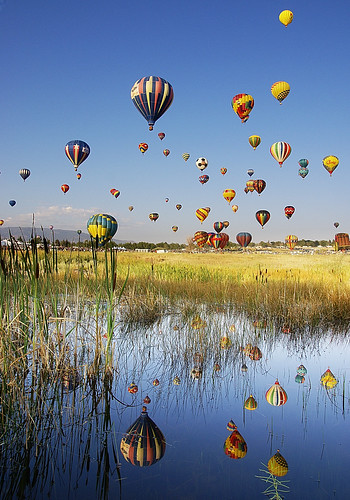 reflection festival race sunrise balloons nevada balloon roadtrip reno 2011