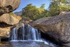 South Africa; Waterfall at Drakensberg national park