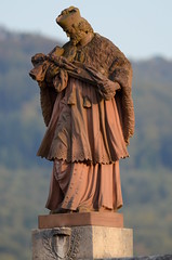 Statue of Nepomuk in Dornach, Switzerland