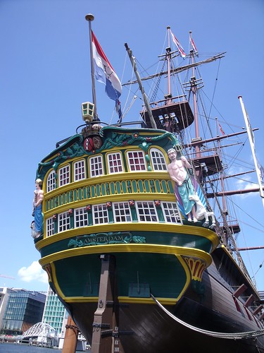 2010.07.14 Amsterdam 04 Blue Boat City Canal Cruise 118 Replica van de Amsterdam