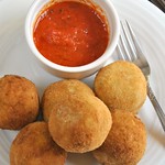 Quinoa Croquettes with Red Peppers Salsa