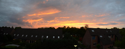 red sky panorama cloud sunrise evening nikon avond emmen d5100