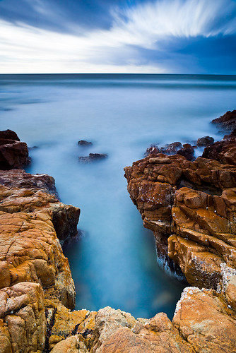 longexposure blue sea seascape beach water rock clouds sunrise landscape australia ralf queensland fotoscape 5dmkii