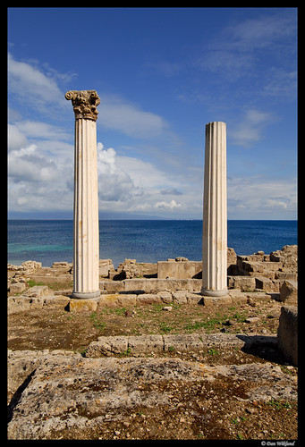 ocean sardegna sea italy ruins mediterranean italia sardinia pillar ruin d200 2007 phoenician tharros golfodioristano