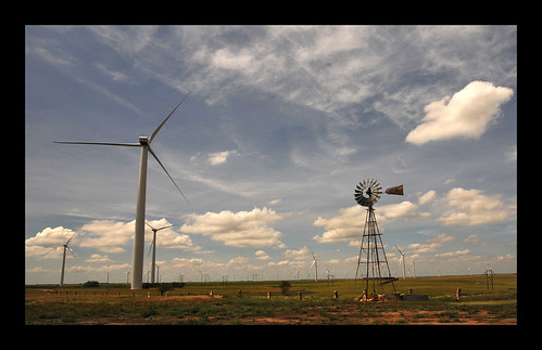 clouds prairie salina windpower turbines