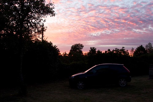 pink sunset ford car raw fiesta